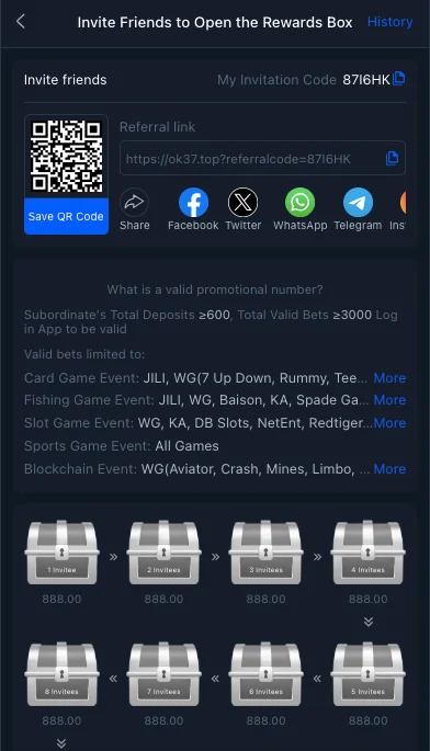 OK37 Bonuses